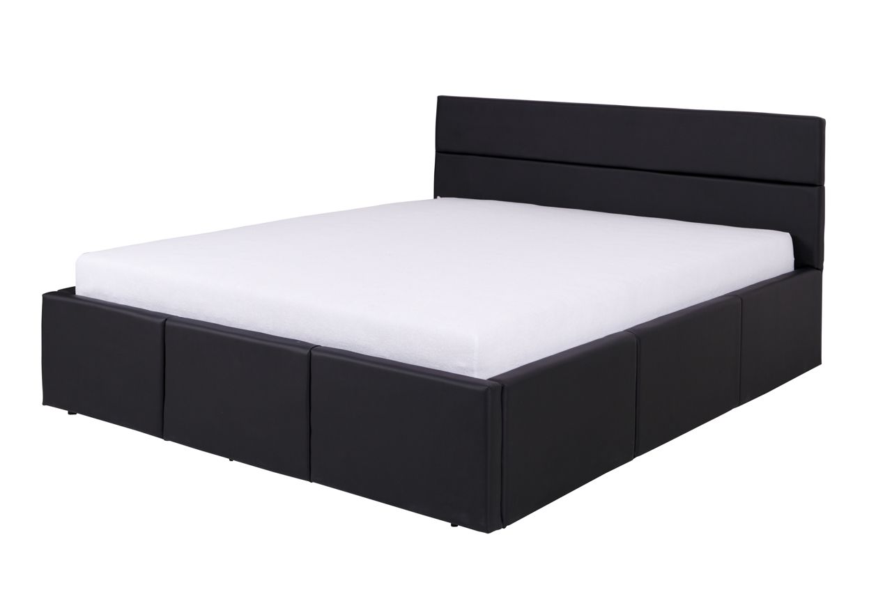 Polsterbett Doppelbett LABRI Komplettset Kunstleder Schwarz 160x200cm Polsterbett Doppelbett LABRI Komplettset Kunstleder Schwarz 160x200cm von Fun Moebel