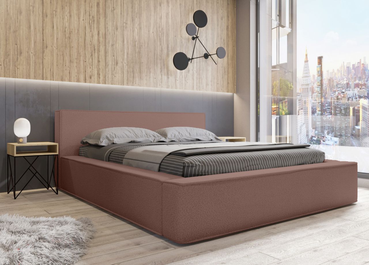 Polsterbett Doppelbett OMAHA 160x200cm Komplettset in Stoff Now or Never Altrosa Polsterbett Doppelbett OMAHA 160x200cm Komplettset in Stoff Now or Never Altrosa von Fun Möbel