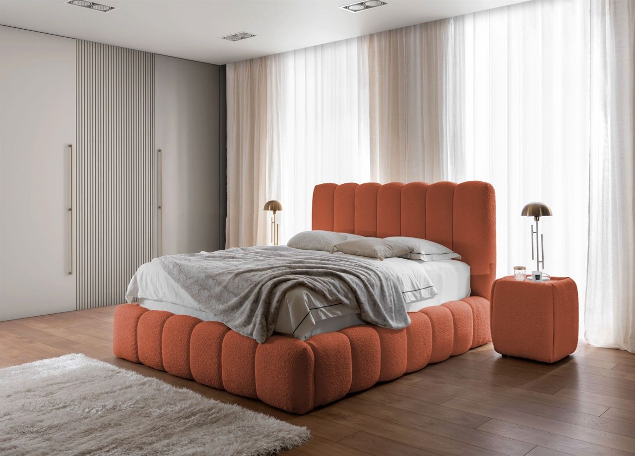 Polsterbett Doppelbett Set.2 CARSON 200x200cm Stoff Catch Me Rostbraun Polsterbett Doppelbett Set.2 CARSON 200x200cm Stoff Catch Me Rostbraun von Fun Möbel
