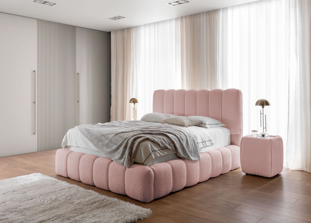 Polsterbett Doppelbett Set.4 CARSON 200x200cm Stoff Catch Me Rosa Polsterbett Doppelbett Set.4 CARSON 200x200cm Stoff Catch Me Rosa von Fun Möbel