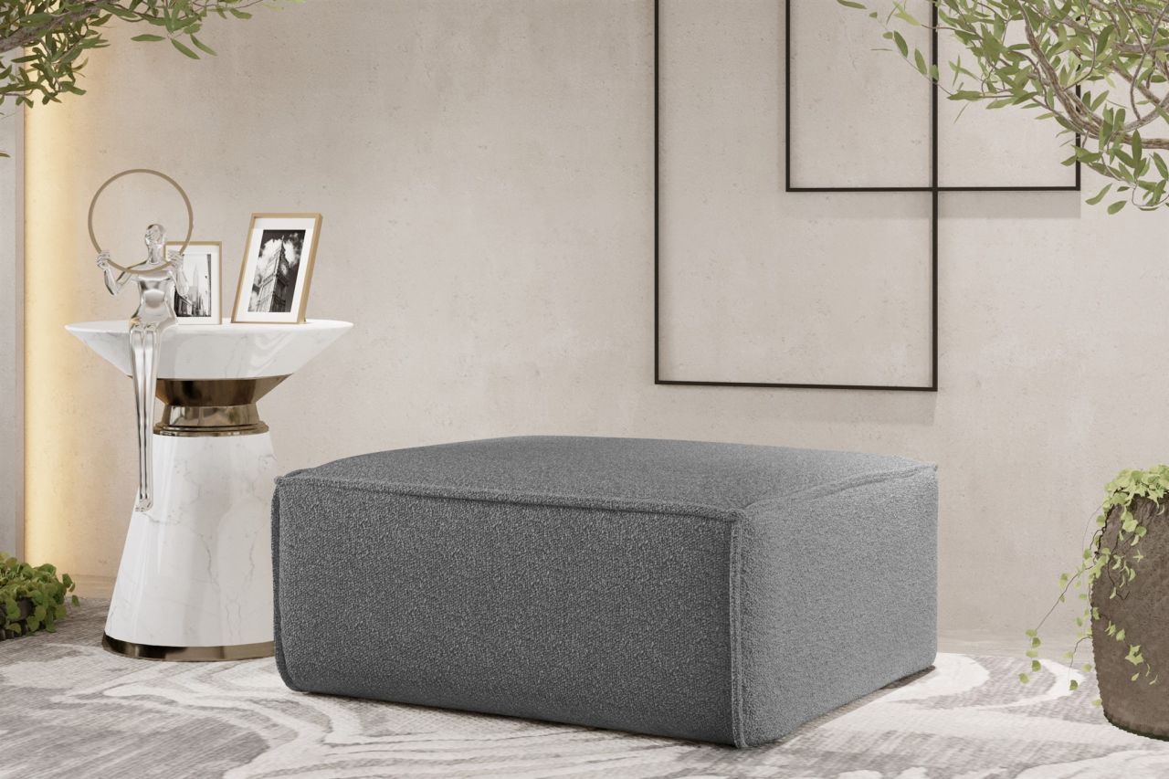 Polsterhocker Designerhocker CELES PREMIUM 85x85 cm Stoff Ascot Bukla Grau Polsterhocker Designerhocker CELES PREMIUM 85x85 cm Stoff Ascot Bukla Grau von Fun Möbel