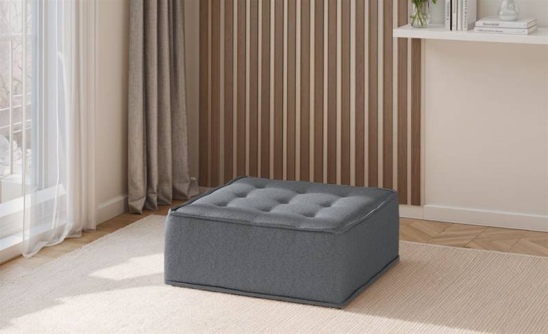 Polsterhocker Modul SANDE Stoff Alpine Anthrazit von Fun Möbel