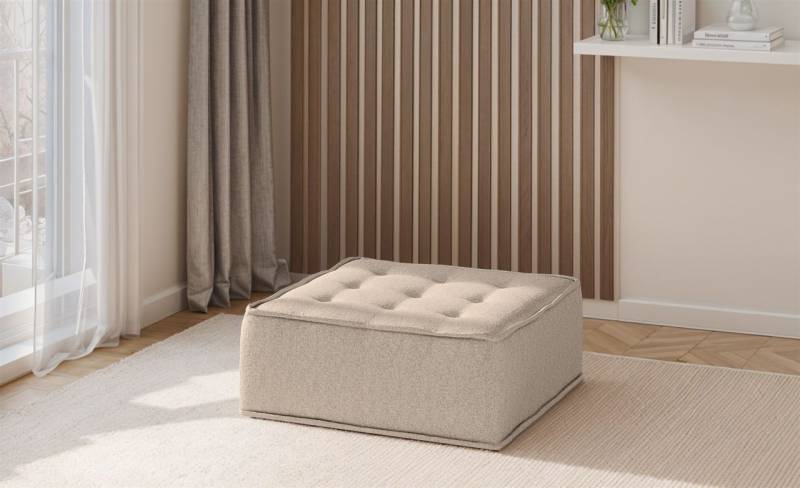 Polsterhocker Modul SANDE Stoff Alpine Toffee von Fun Möbel