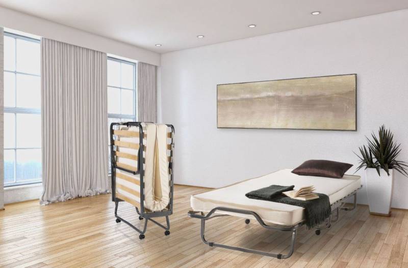 Raumsparbett Gästebett - Sleepers 1 - Komplettset Schwarz 80 x 200 cm von Fun Möbel