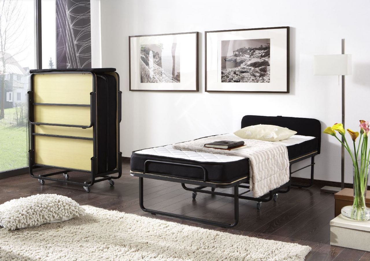 Raumsparbett Gästebett - Sleepers 5 - Komplettset Schwarz 90 x 200 cm von Fun Möbel
