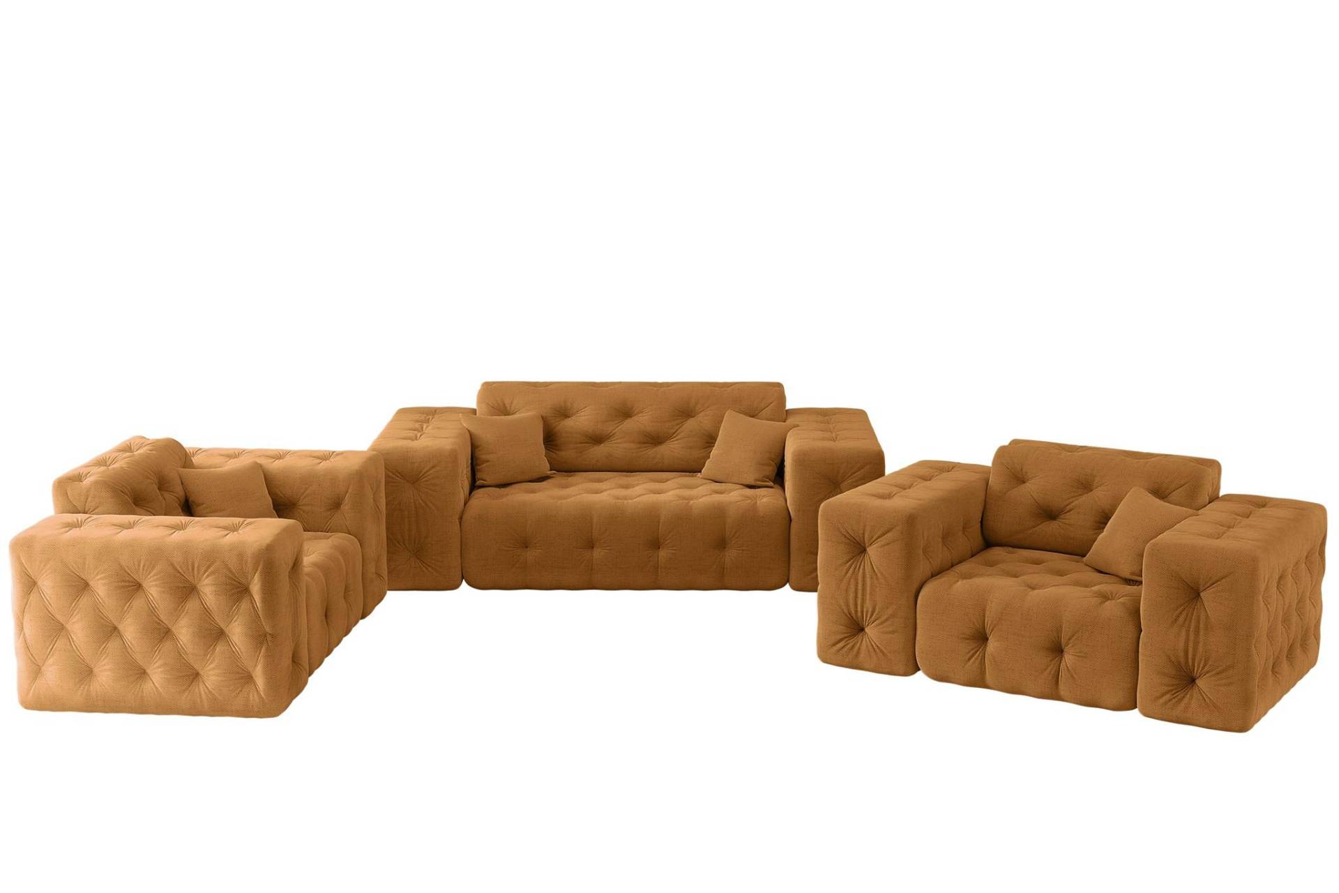 SOFASET Chantal In Moly von Fun Möbel