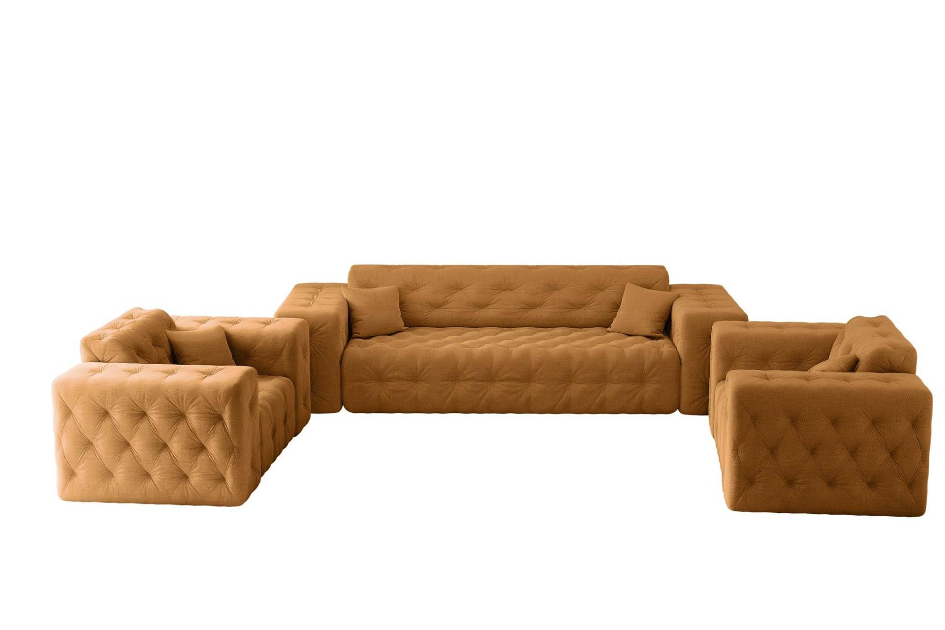 SOFASET Chantal In Moly von Fun Möbel