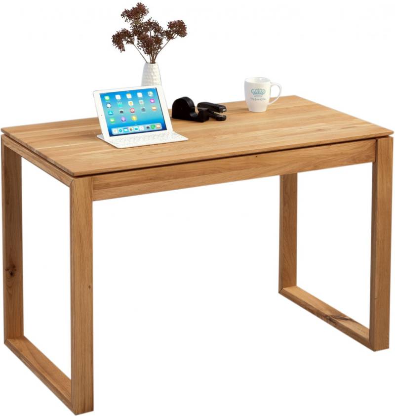 Schreibtisch Konsole Sekretär ALAN 110x76x60 cm Wildeiche massiv von Fun Moebel