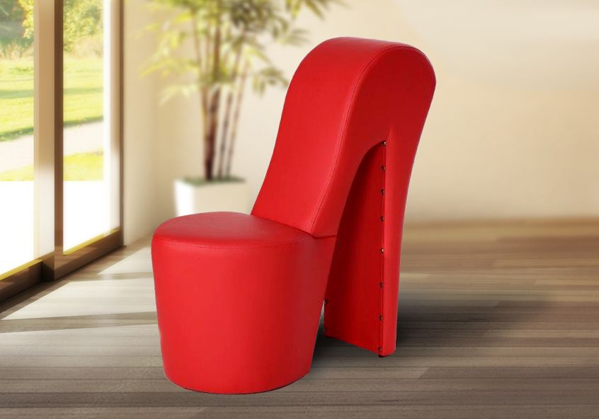 Schuhsessel DESIGNER Sessel - DONNA / Rot - High Heel Sessel von Fun Moebel