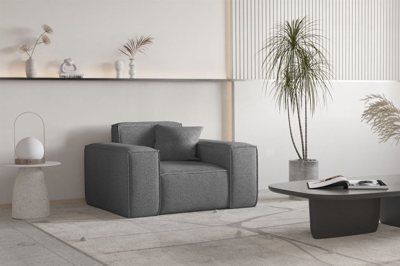 Sessel Designersessel CELES PREMIUM in Stoff Ascot Bukla Graphit Sessel Designersessel CELES PREMIUM in Stoff Ascot Bukla Graphit von Fun Moebel