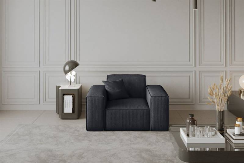 Sessel Designersessel CELES in Stoff Scala Schwarz von Fun Moebel