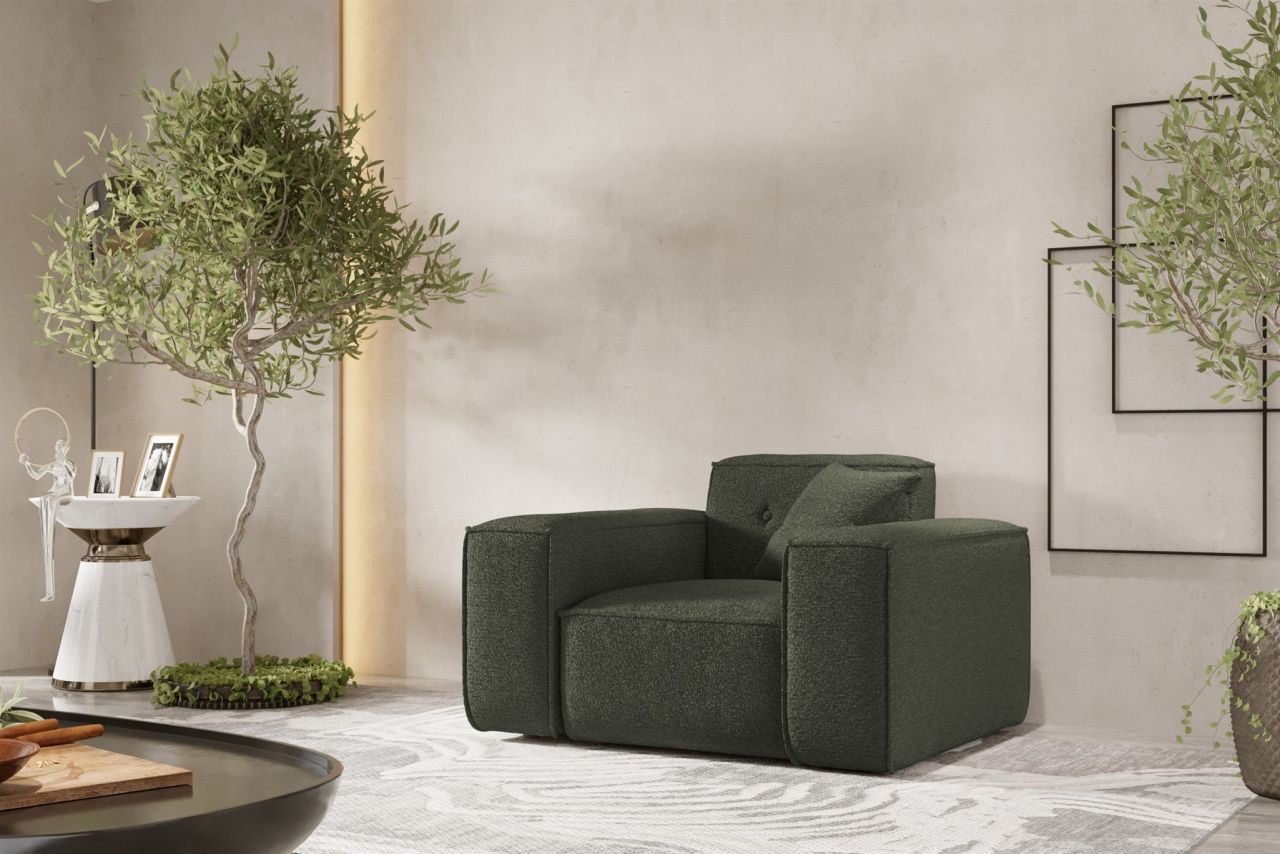 Sessel Designersessel CESINA in Stoff Ascot Bukla Winter Moss Sessel Designersessel CESINA in Stoff Ascot Bukla Winter Moss von Fun Möbel