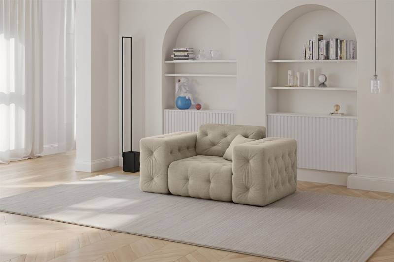 Sessel Designersessel CHANTAL in Stoff Moly Beige Sessel Designersessel CHANTAL in Stoff Moly Beige von Fun Moebel