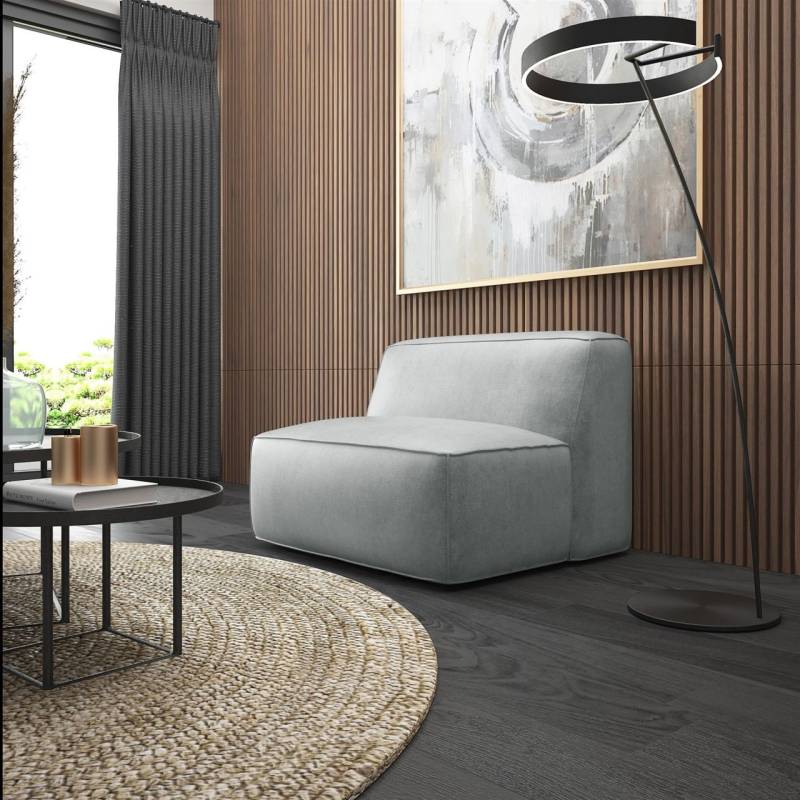 Sessel Designersessel HELMER XS in Stoff Pola Silbergrau Sessel Designersessel HELMER XS in Stoff Pola Silbergrau von Fun Möbel