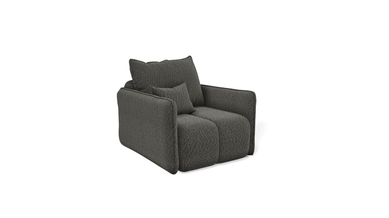 Sessel Designersessel MORGANO Stoff Abriamo Graphit Sessel Designersessel MORGANO Stoff Abriamo Graphit von Fun Möbel
