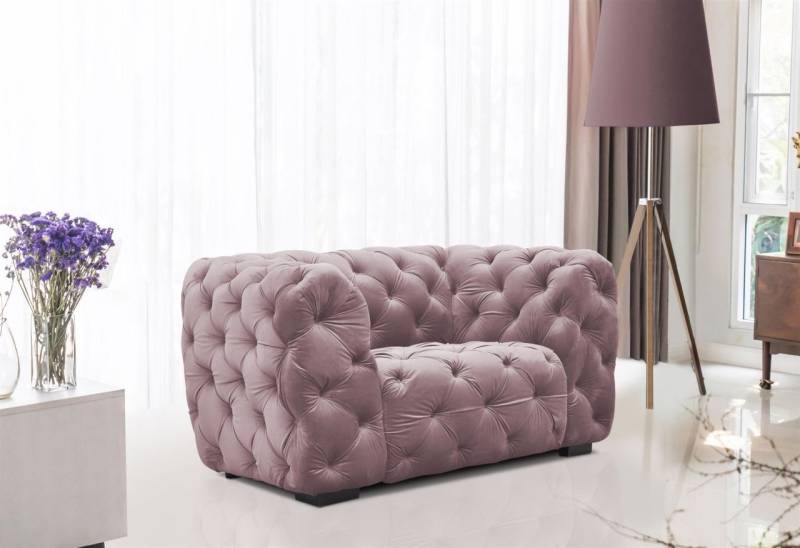 Sessel Designersessel NATALIE in Stoff Riviera Rose von Fun Moebel