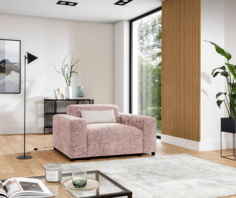 Sessel Designersessel ROMY in Stoff Enjoy Me Rosa von Fun Möbel