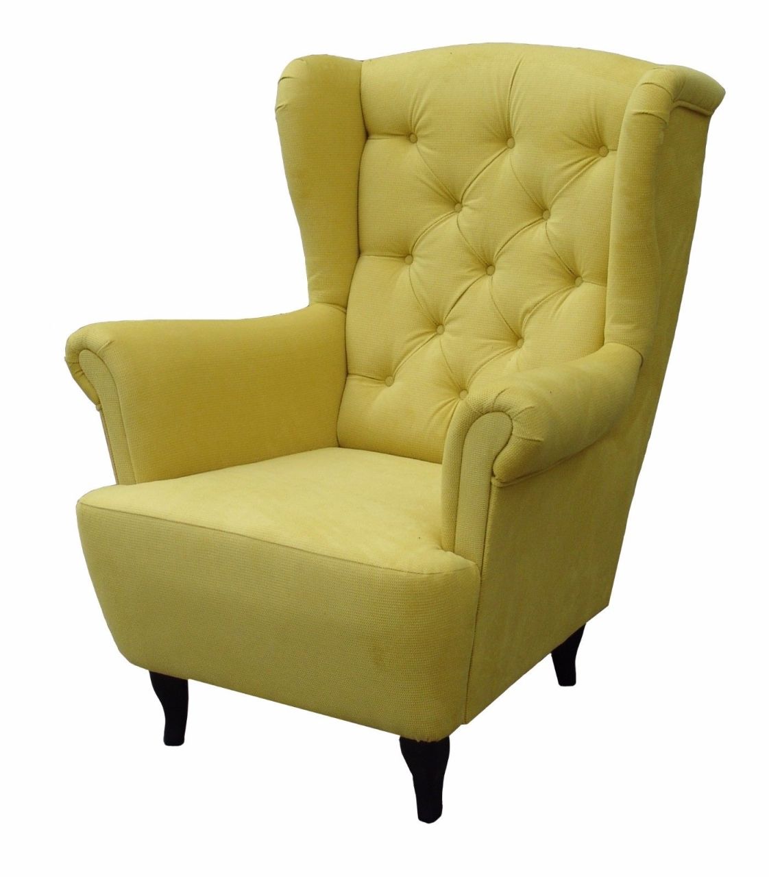 Sessel Ohrensessel Wohnzimmersessel - Orlando - Webstoff Gelb Sessel Ohrensessel Wohnzimmersessel - Orlando - Webstoff Gelb von Fun Möbel