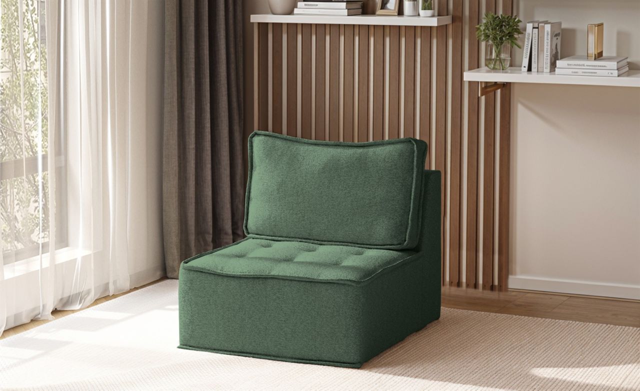 Sessel SANDE 1-Sitzer Modul Stoff Raven Flaschengrün Sessel SANDE 1-Sitzer Modul Stoff Raven Flaschengrün von Fun Möbel