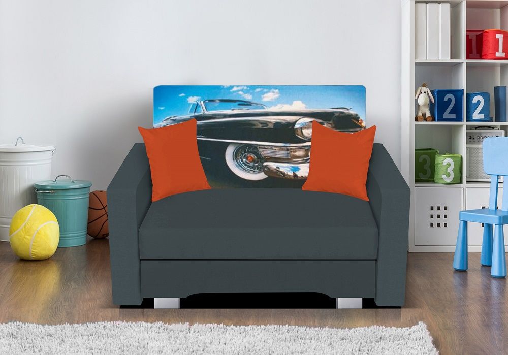 Sessel mit Schlaffunktion IRVING XL in Grau- Auto inkl.Bettkasten von Fun Moebel