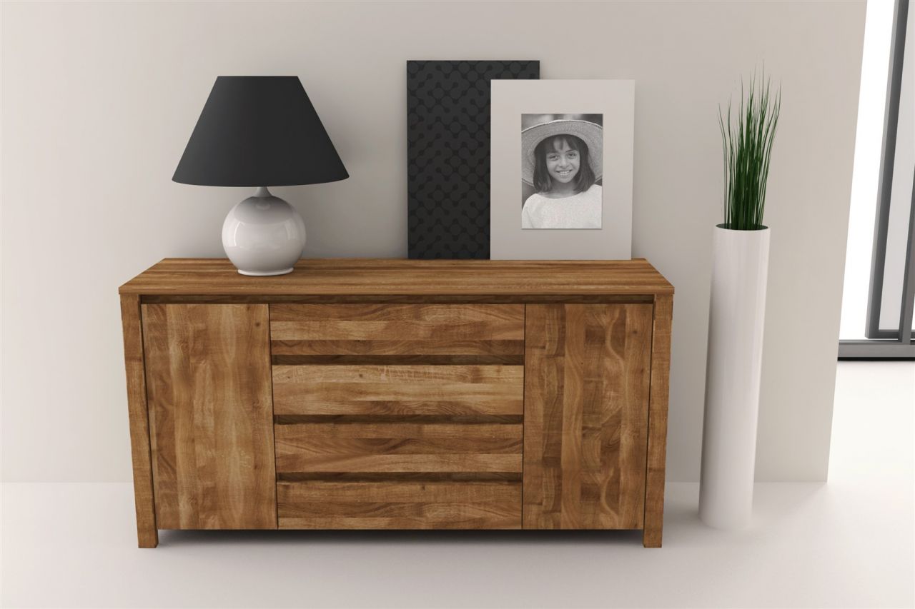 Sideboard Kommode MAISON Buche massiv 150x77x45 cm von Fun Möbel