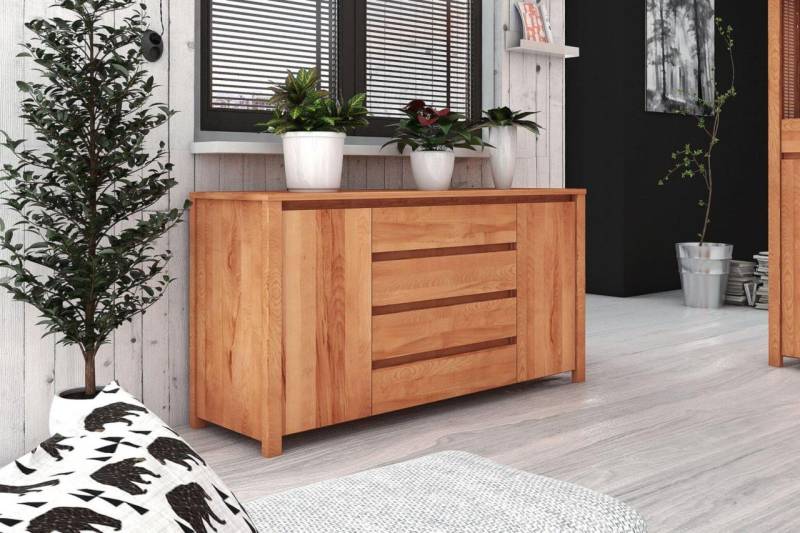 Sideboard Kommode MAISON Buche massiv 150x77x45 cm von Fun Möbel