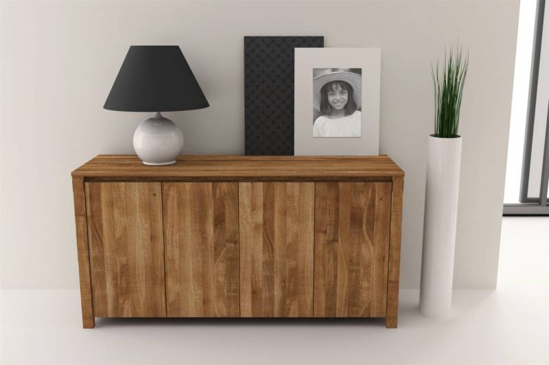 Sideboard Kommode MAISON Eiche massiv 150x77x45 cm von Fun Möbel