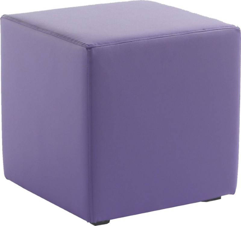 Sitzwürfel Sitzhocker Schminkhocker Hocker Kunstleder Violet 45x42x42cm von Fun Moebel