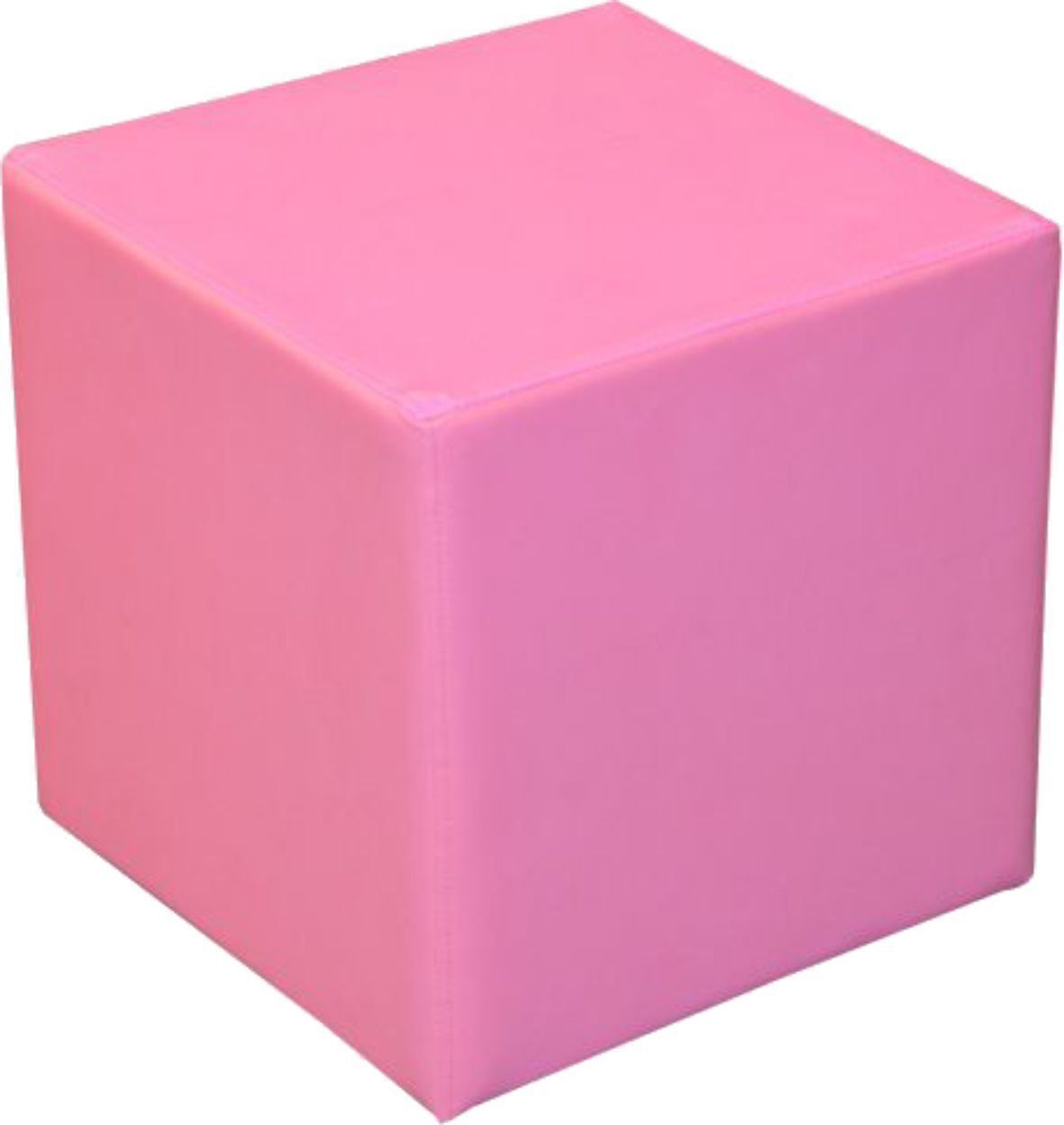 Sitzwürfel Sitzhocker Schminkhocker Hocker Sessel Kunstleder Rosa 45x45 cm von Fun Moebel