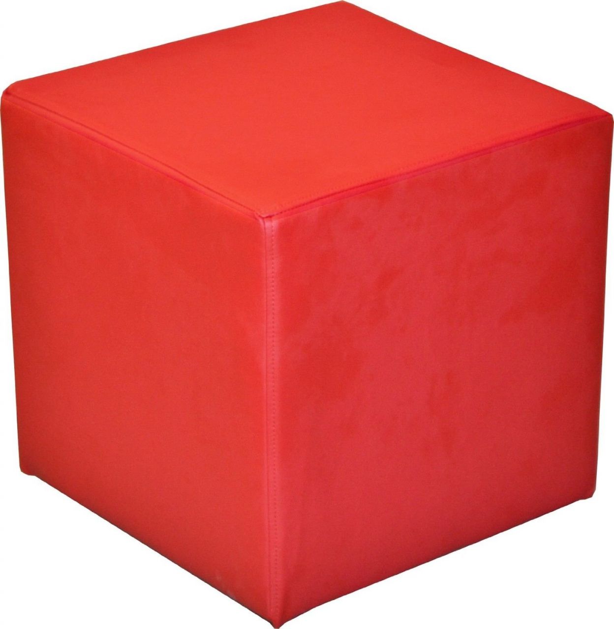 Sitzwürfel Sitzhocker Schminkhocker Hocker Sessel Kunstleder Rot 45x42x42 cm von Fun Moebel