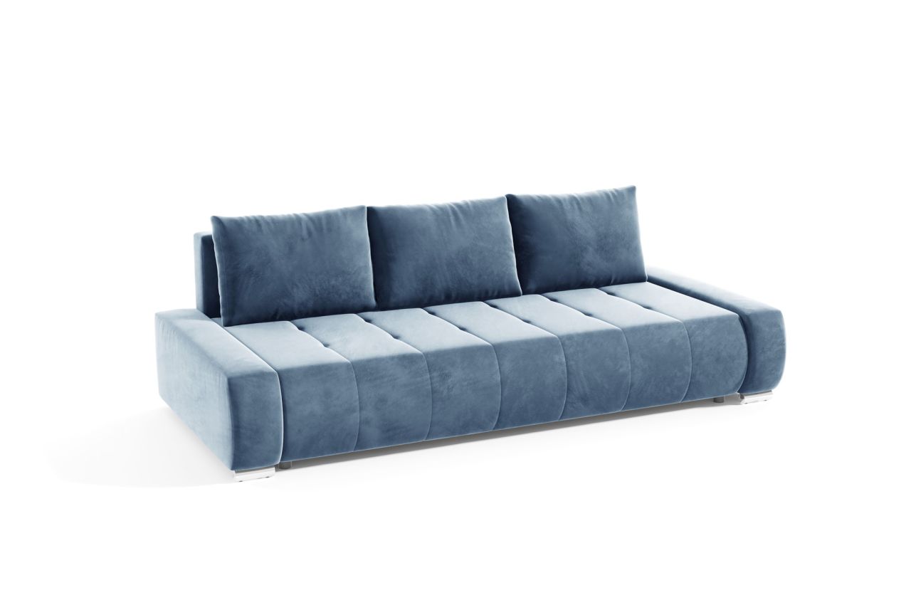 Sofa 3-Sitzer mit Schlaffunktion VOGAR Stoff Monolith Graublau Sofa 3-Sitzer mit Schlaffunktion VOGAR Stoff Monolith Graublau von Fun Möbel