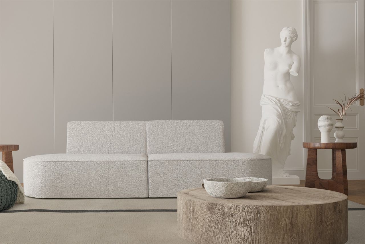 Sofa Designersofa 2-Sitzer MILOT in Stoff Ascot Bukla Creme Sofa Designersofa 2-Sitzer MILOT in Stoff Ascot Bukla Creme von Fun Moebel