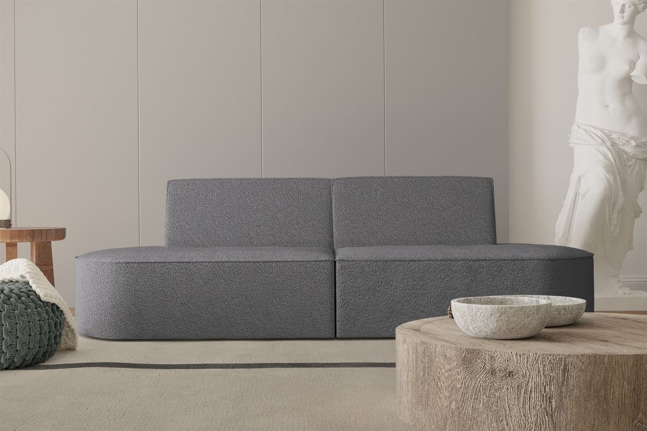 Sofa Designersofa 2-Sitzer MILOT in Stoff Ascot Bukla Graphit Sofa Designersofa 2-Sitzer MILOT in Stoff Ascot Bukla Graphit von Fun Moebel
