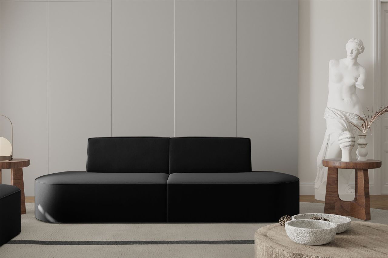 Sofa Designersofa 2-Sitzer MILOT in Stoff Opera Velvet Schwarz Sofa Designersofa 2-Sitzer MILOT in Stoff Opera Velvet Schwarz von Fun Moebel