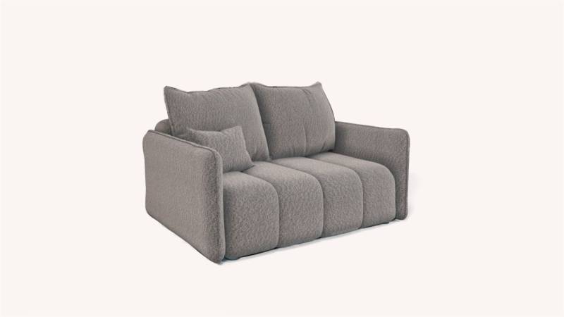 Sofa Designersofa 2-Sitzer MORGANO Stoff Abriamo Beige von Fun Möbel