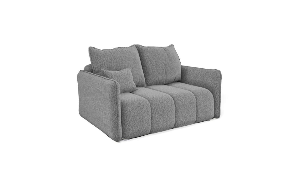 Sofa Designersofa 2-Sitzer MORGANO Stoff Abriamo Silbergrau Sofa Designersofa 2-Sitzer MORGANO Stoff Abriamo Silbergrau von Fun Möbel