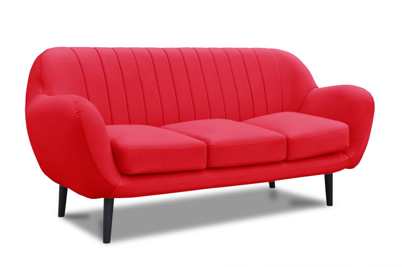 Sofa Designersofa ADAMO 3-Sitzer in diversen Stoff und Farbvarianten von Fun Moebel