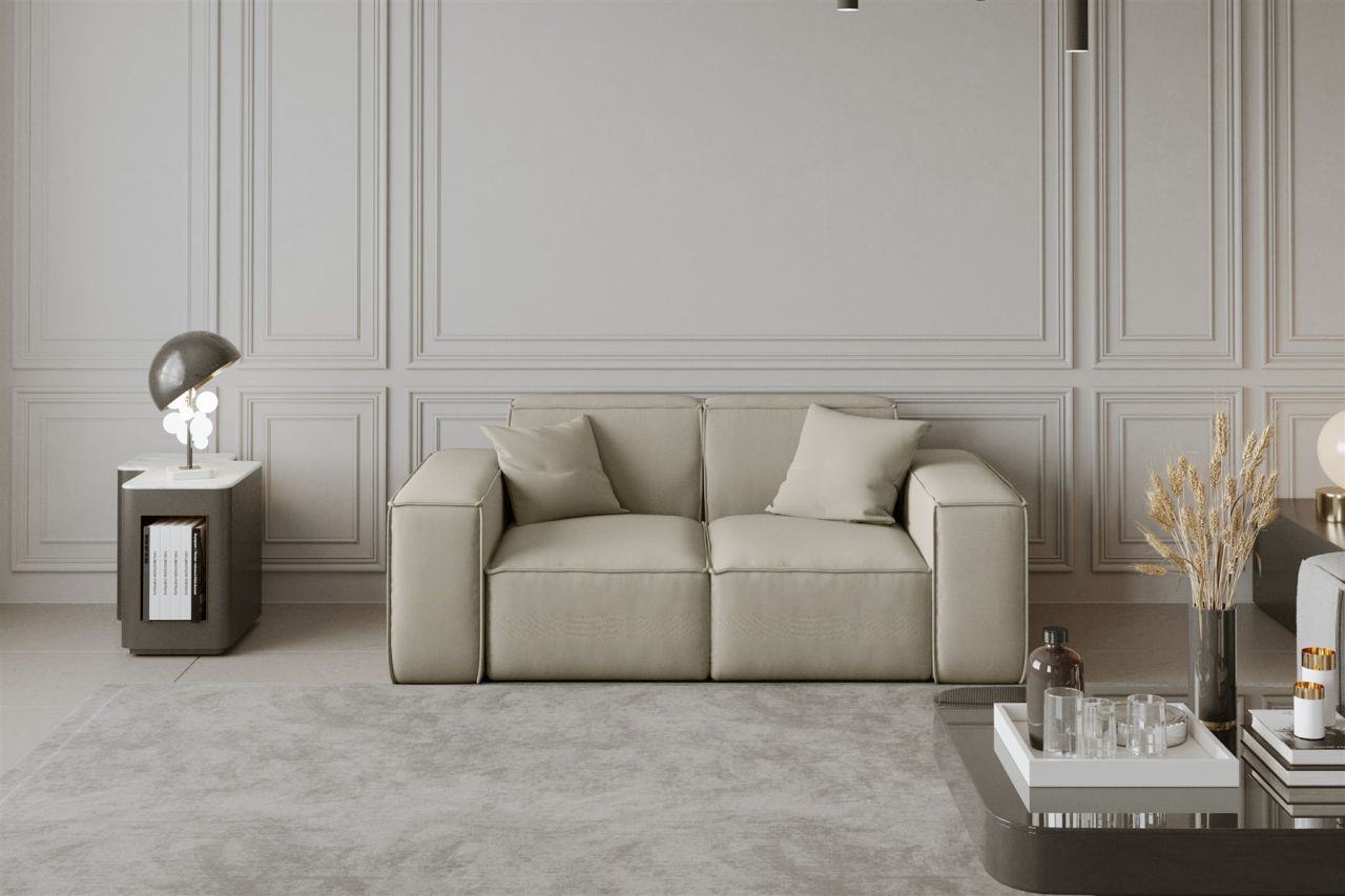 Sofa Designersofa CELES 2-Sitzer in Stoff Opera Velvet Creme Sofa Designersofa CELES 2-Sitzer in Stoff Opera Velvet Creme von Fun Moebel