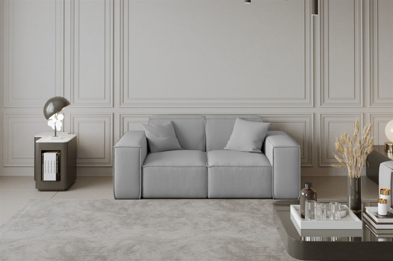 Sofa Designersofa CELES 2-Sitzer in Stoff Opera Velvet Hellgrau Sofa Designersofa CELES 2-Sitzer in Stoff Opera Velvet Hellgrau von Fun Moebel