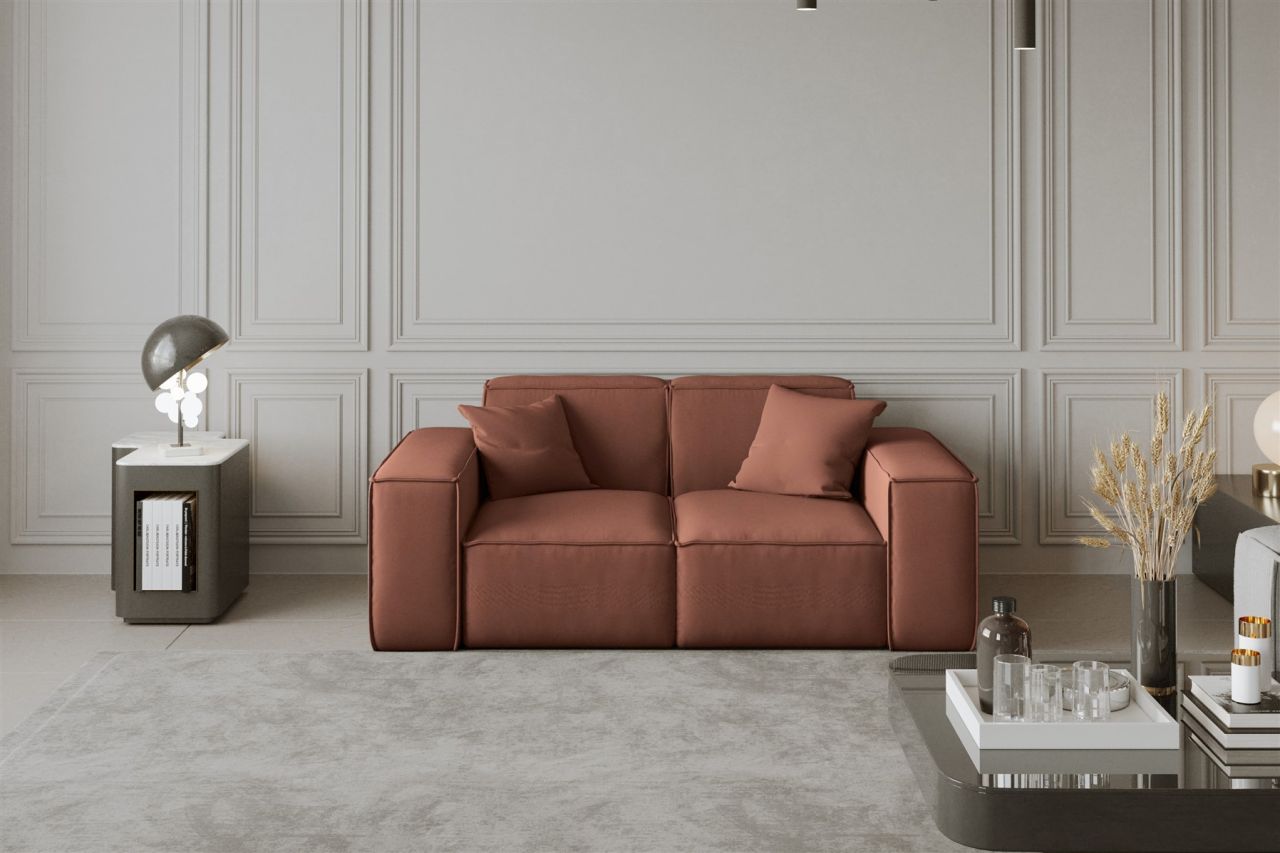 Sofa Designersofa CELES 2-Sitzer in Stoff Opera Velvet Kupferbraun Sofa Designersofa CELES 2-Sitzer in Stoff Opera Velvet Kupferbraun von Fun Moebel