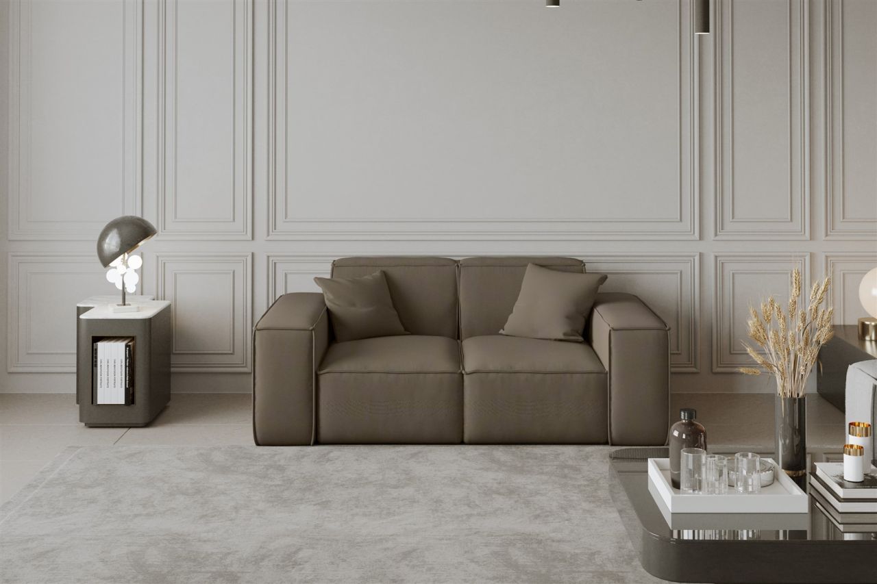 Sofa Designersofa CELES 2-Sitzer in Stoff Opera Velvet Taupe Sofa Designersofa CELES 2-Sitzer in Stoff Opera Velvet Taupe von Fun Moebel