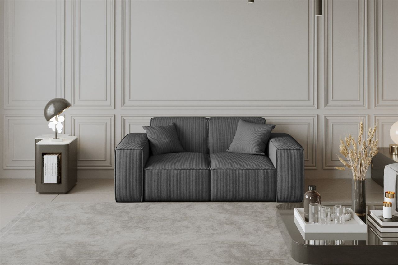 Sofa Designersofa CELES 2-Sitzer in Stoff Scala Grau Sofa Designersofa CELES 2-Sitzer in Stoff Scala Grau von Fun Moebel