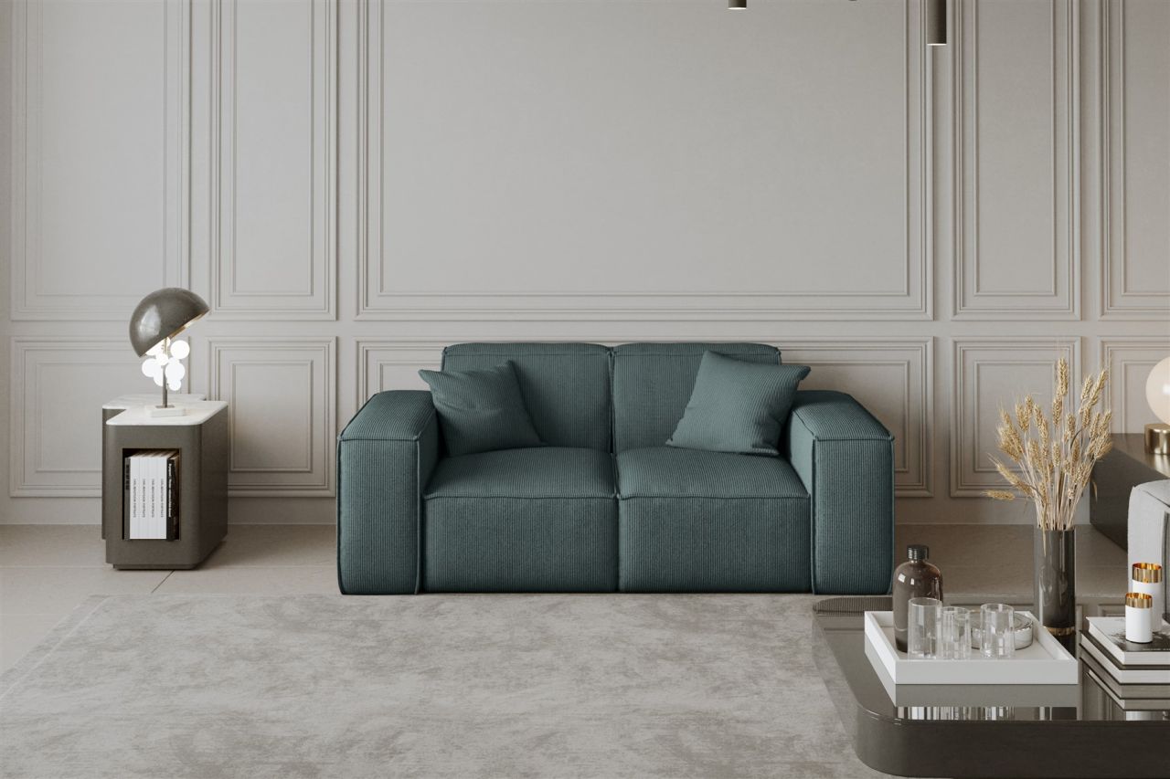 Sofa Designersofa CELES 2-Sitzer in Stoff Scala Petrol Sofa Designersofa CELES 2-Sitzer in Stoff Scala Petrol von Fun Moebel