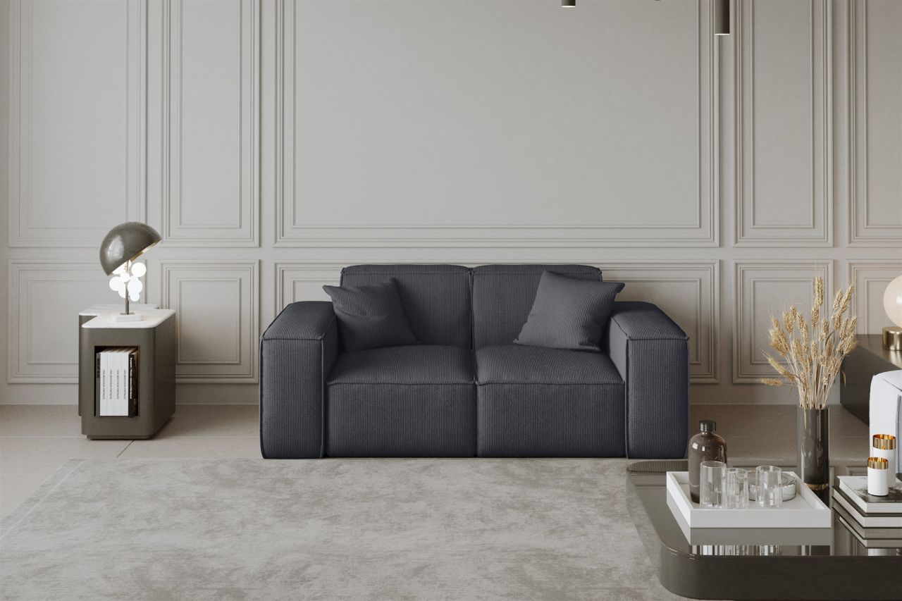 Sofa Designersofa CELES 2-Sitzer in Stoff Scala Schwarz Sofa Designersofa CELES 2-Sitzer in Stoff Scala Schwarz von Fun Moebel