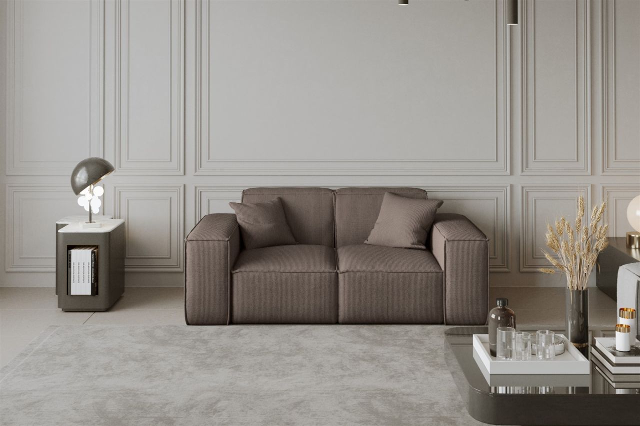 Sofa Designersofa CELES 2-Sitzer in Stoff Scala Taupe Sofa Designersofa CELES 2-Sitzer in Stoff Scala Taupe von Fun Moebel