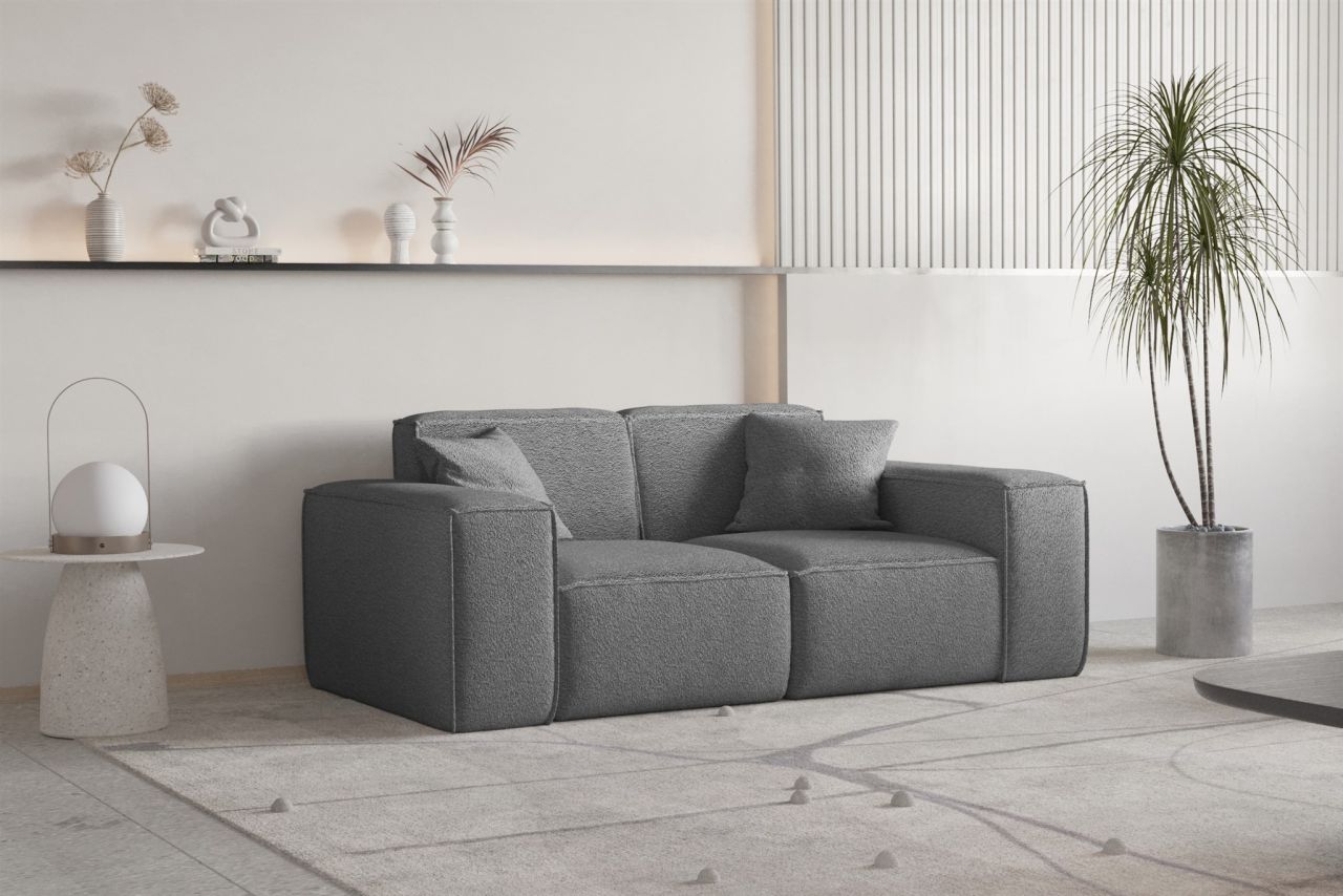 Sofa Designersofa CELES PREMIUM 2-Sitzer in Stoff Ascot Bukla Graphit Sofa Designersofa CELES PREMIUM 2-Sitzer in Stoff Ascot Bukla Graphit von Fun Moebel