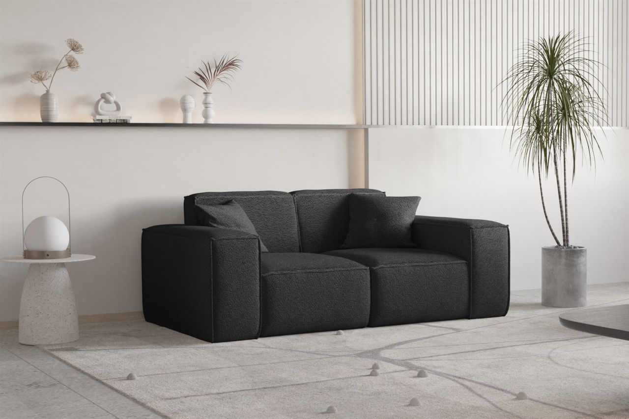 Sofa Designersofa CELES PREMIUM 2-Sitzer in Stoff Ascot Bukla Schwarz Sofa Designersofa CELES PREMIUM 2-Sitzer in Stoff Ascot Bukla Schwarz von Fun Moebel
