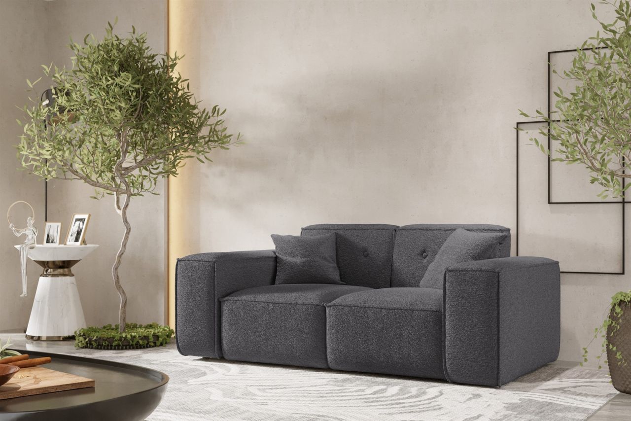 Sofa Designersofa CESINA 2-Sitzer in Stoff Ascot Bukla Grafit Sofa Designersofa CESINA 2-Sitzer in Stoff Ascot Bukla Grafit von Fun Möbel
