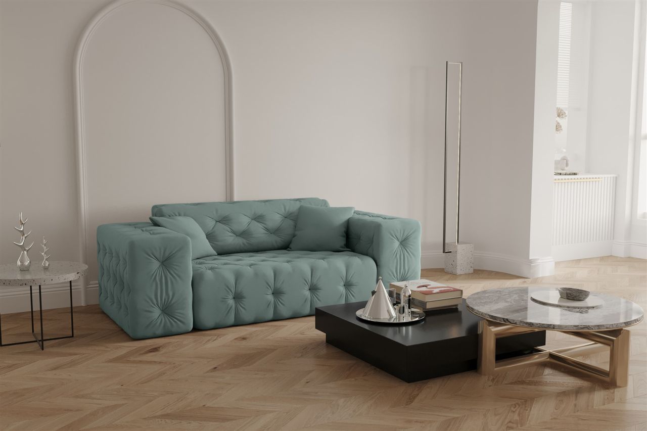 Sofa Designersofa CHANTAL 2-Sitzer in Stoff Opera Velvet Saphir Sofa Designersofa CHANTAL 2-Sitzer in Stoff Opera Velvet Saphir von Fun Moebel