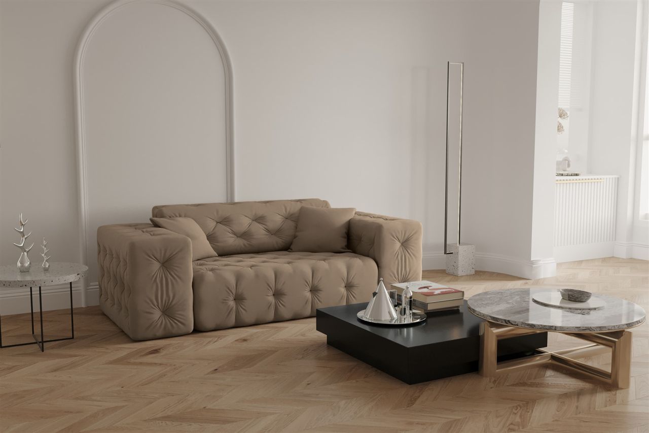 Sofa Designersofa CHANTAL 2-Sitzer in Stoff Opera Velvet Taupe Sofa Designersofa CHANTAL 2-Sitzer in Stoff Opera Velvet Taupe von Fun Moebel